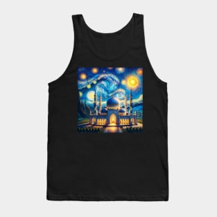 Ramadan Starlight Serenity: Starry Night Inspired Tank Top